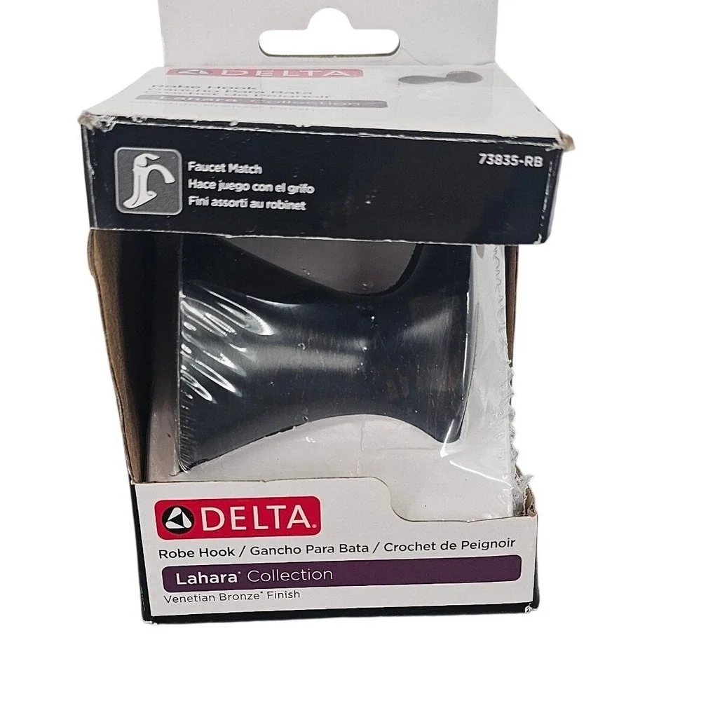 Delta Lahara Robe Hook Venetian Bronze 73835-RB Single‎ Bathroom Wall Hook NEW